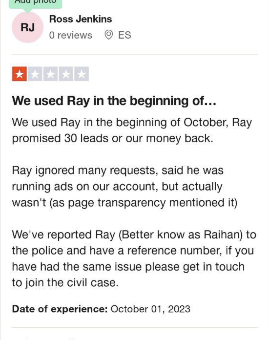 testimonial Ray Hussain